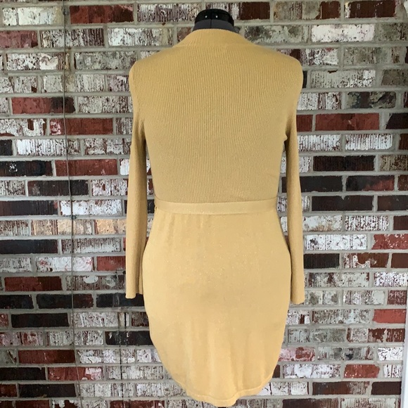 Free People Gold Belted Casual Dress - Picture 2 of 16